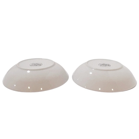 TABLE TOPS GALLERY Pescara Set of 2 Pasta bowls Swirl Round White Black LIKE NEW - Picture 10 of 11